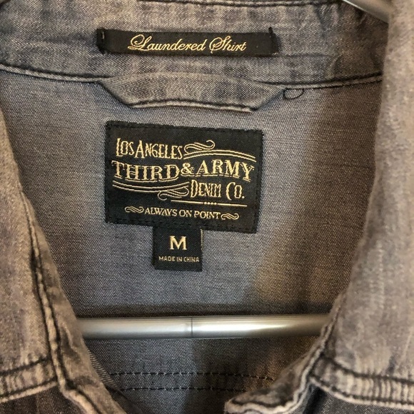 Los Angeles Third & Army Denim Co. Men’s Laundered Shirt - Picture 2 of 12